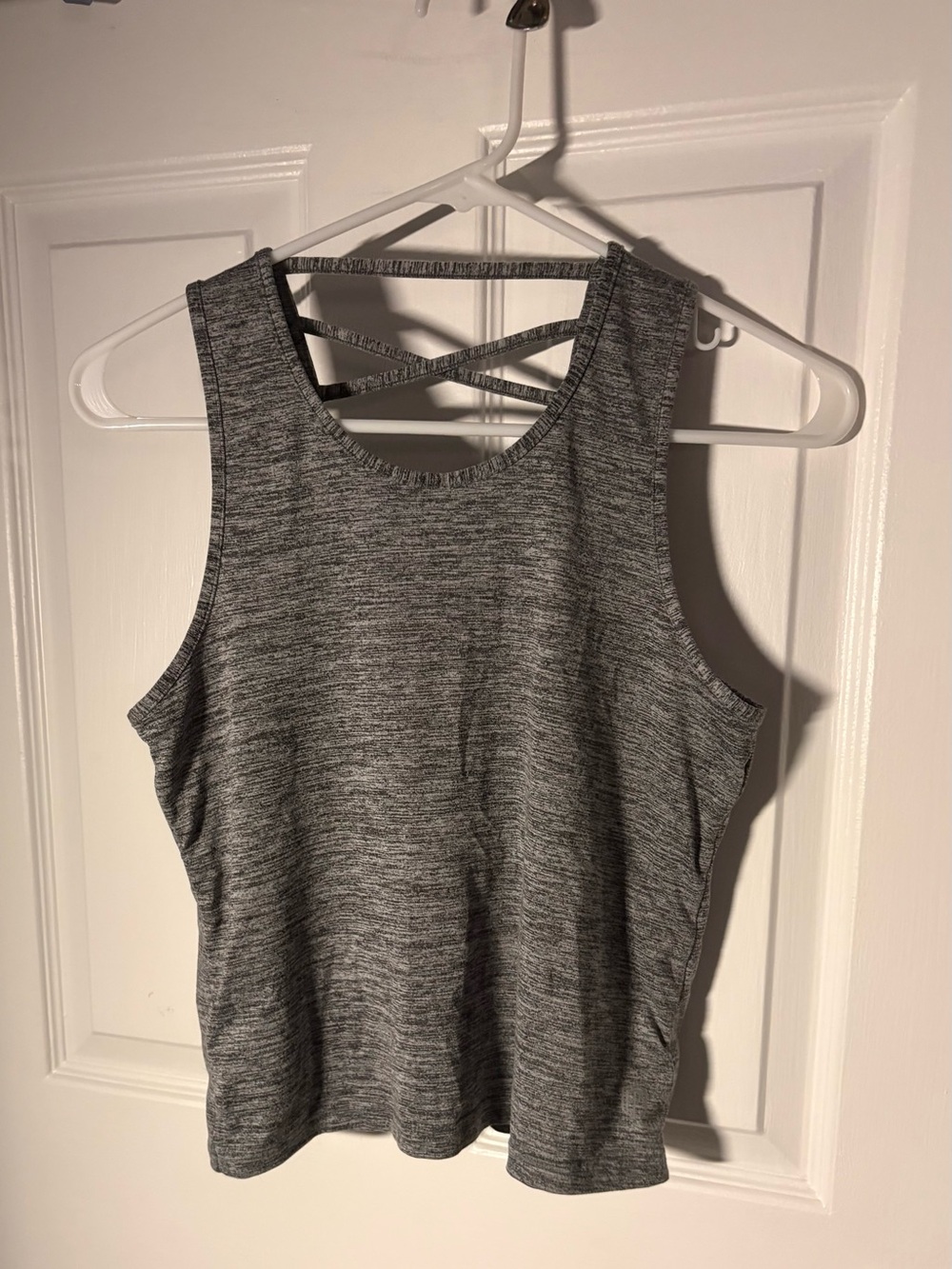 Born Primitive Heather Gray Crisscross Back Tank